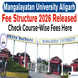 Mangalayatan University Aligarh Fee Structure 2026 Out; Check Course-Wise Fees Here